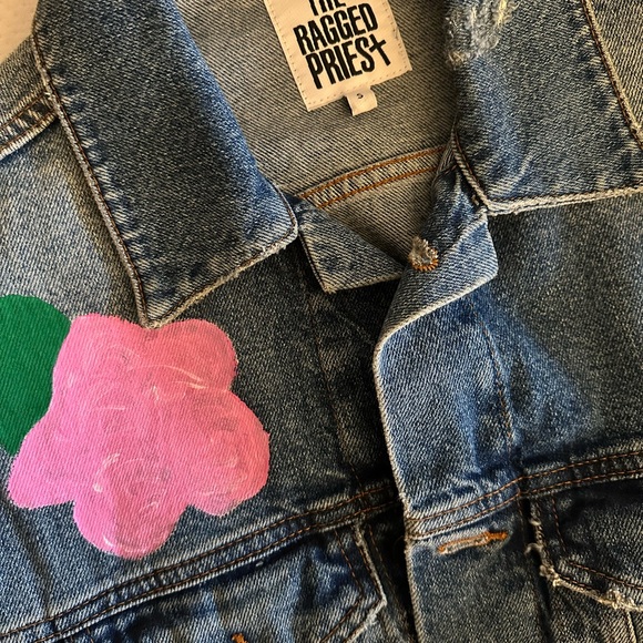 The Ragged Priest Hand Painted Denim Jacket - Picture 4 of 5